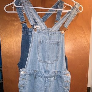 Denim bib dress